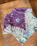 Vintage 90s Galaxy Liquid Blue All Over Print Graphic T-Shirt Size XL