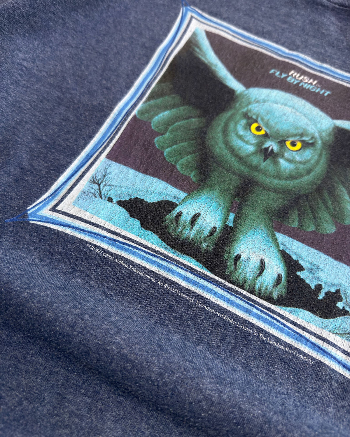 Vintage 2004 Rush Fly By Night Album Cover Rock Music Band T-Shirt Size XL