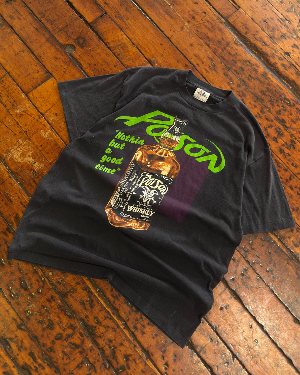 Vintage 90s Poison Nothin' But A Good Time Rock Music Band T-Shirt Size XL