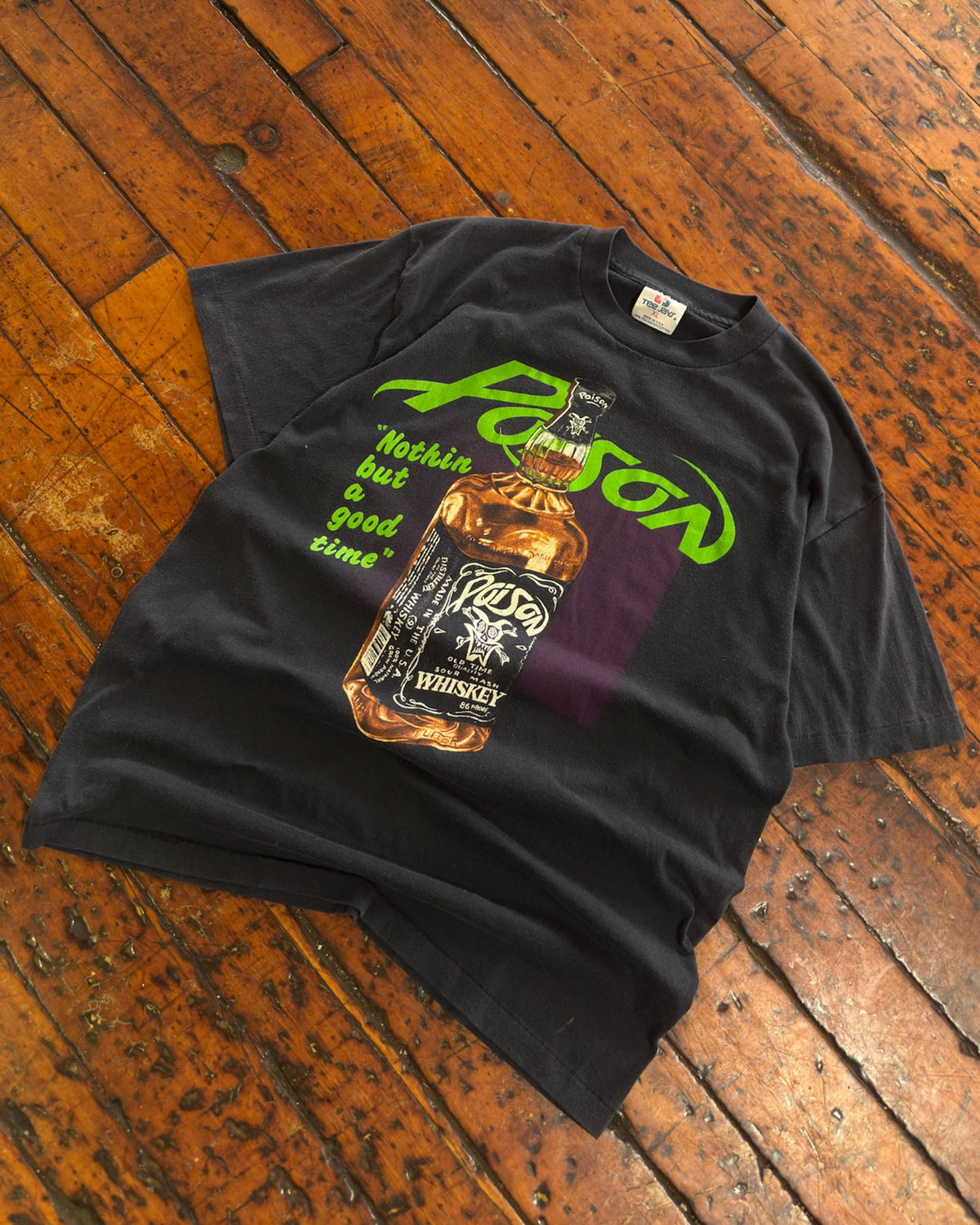 Vintage 90s Poison Nothin' But A Good Time Rock Music Band T-Shirt Size XL