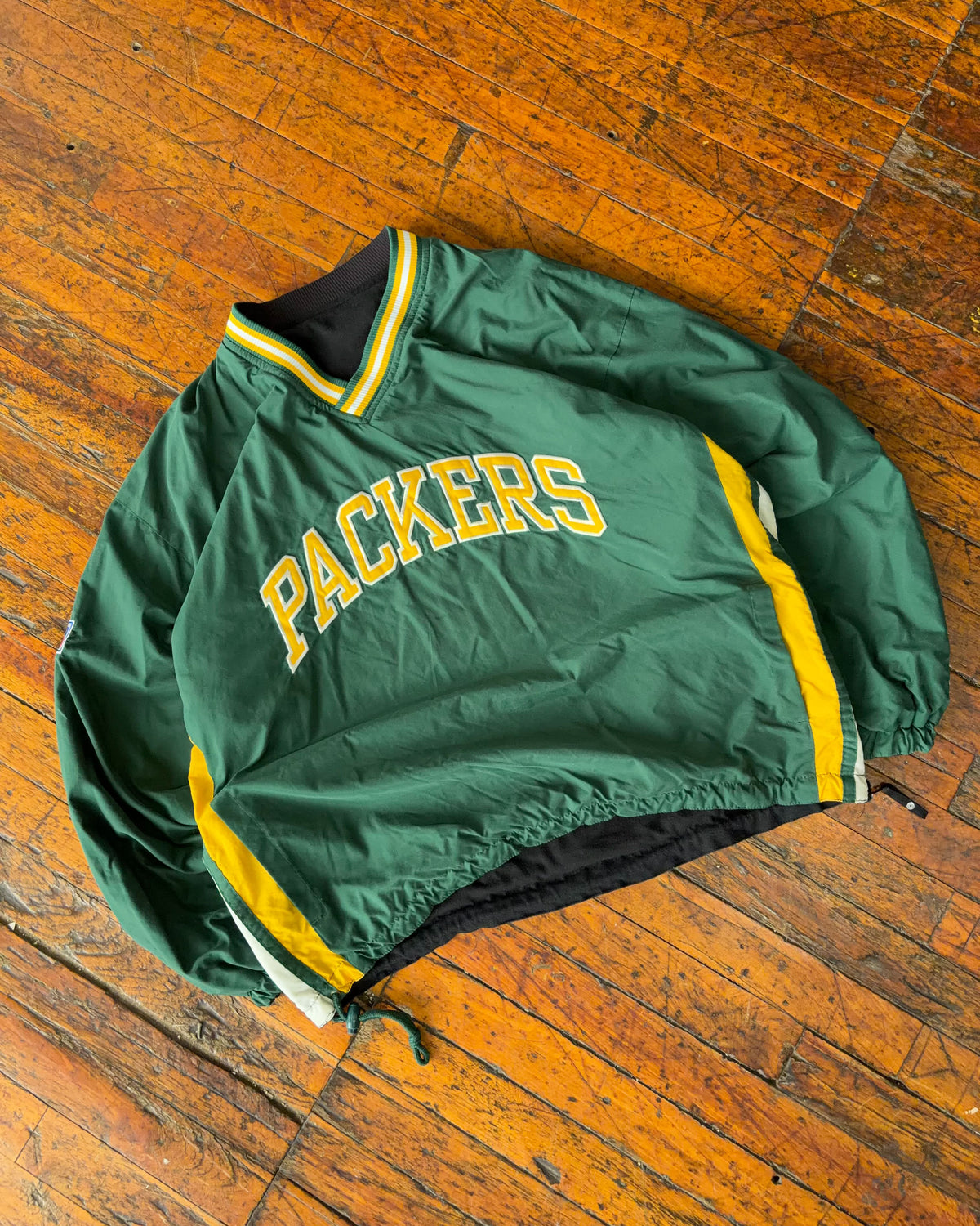 Vintage 90s Green Bay Packers NFL Reversible Pullover Starter Jacket Size Medium