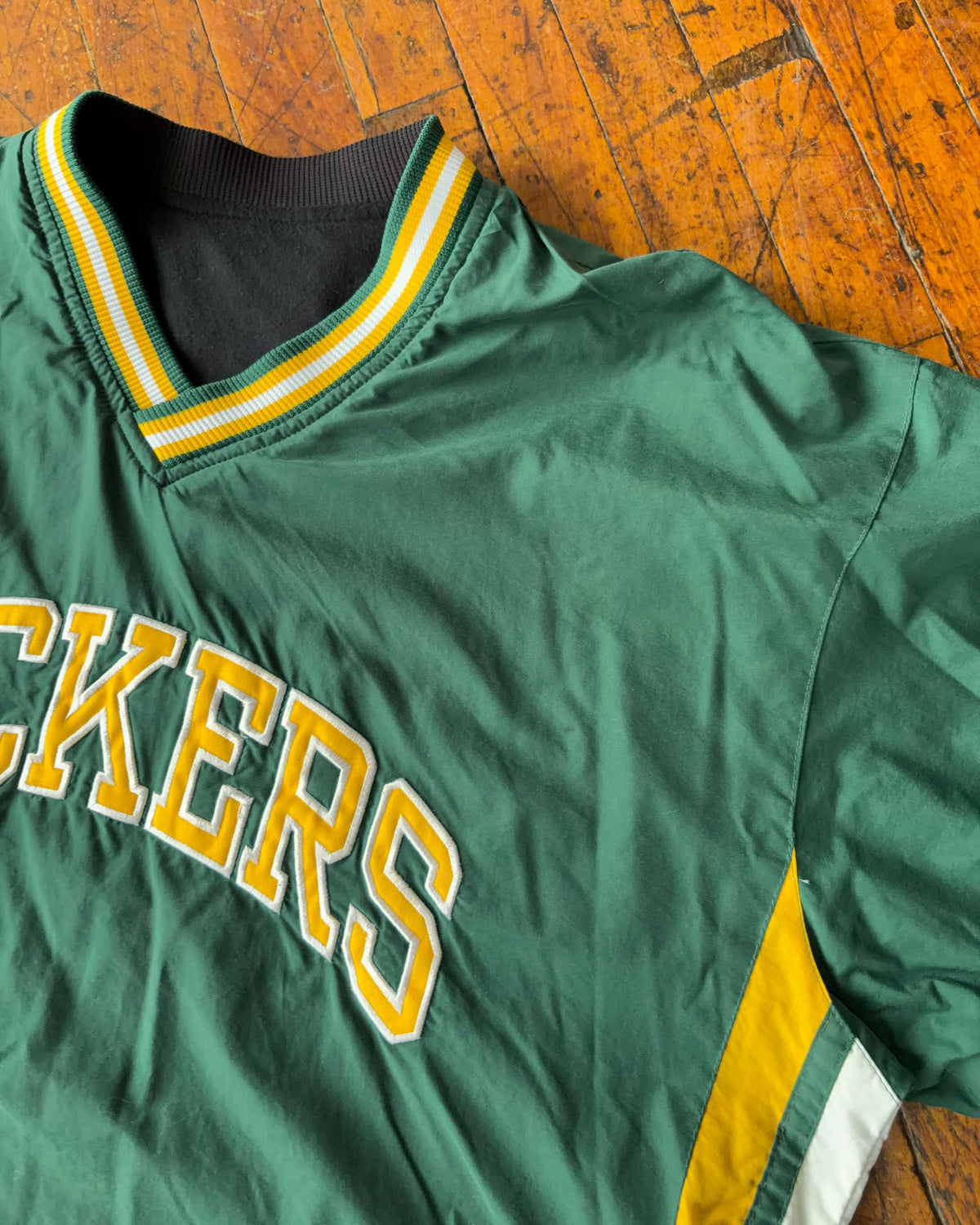 Vintage 90s Green Bay Packers NFL Reversible Pullover Starter Jacket Size Medium