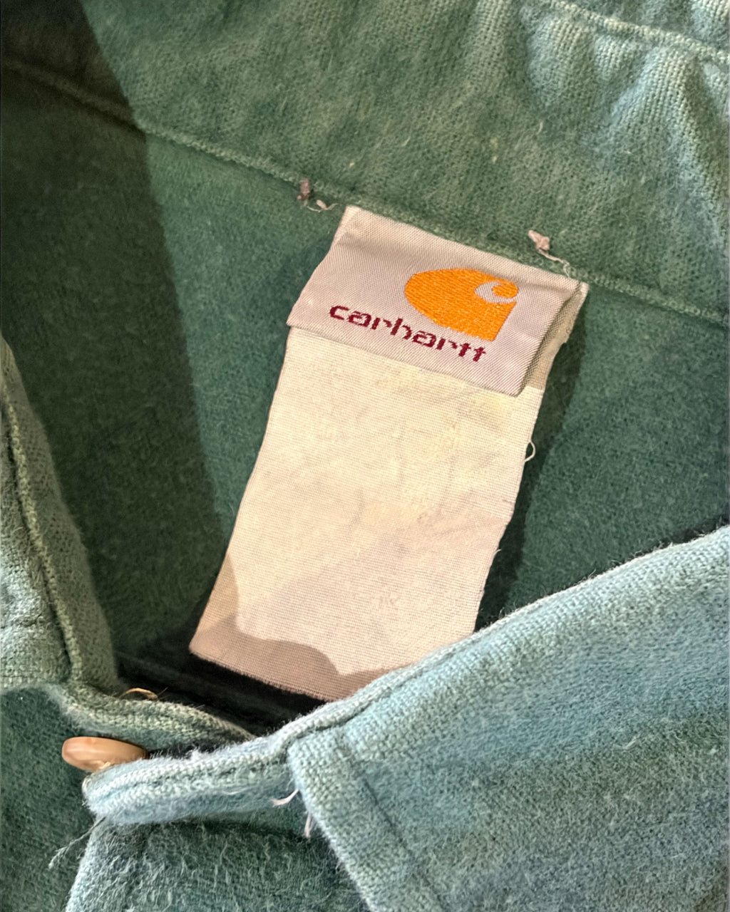 Vintage 90s Carhartt Heavyweight Long Sleeve Workwear Button Up Size XL