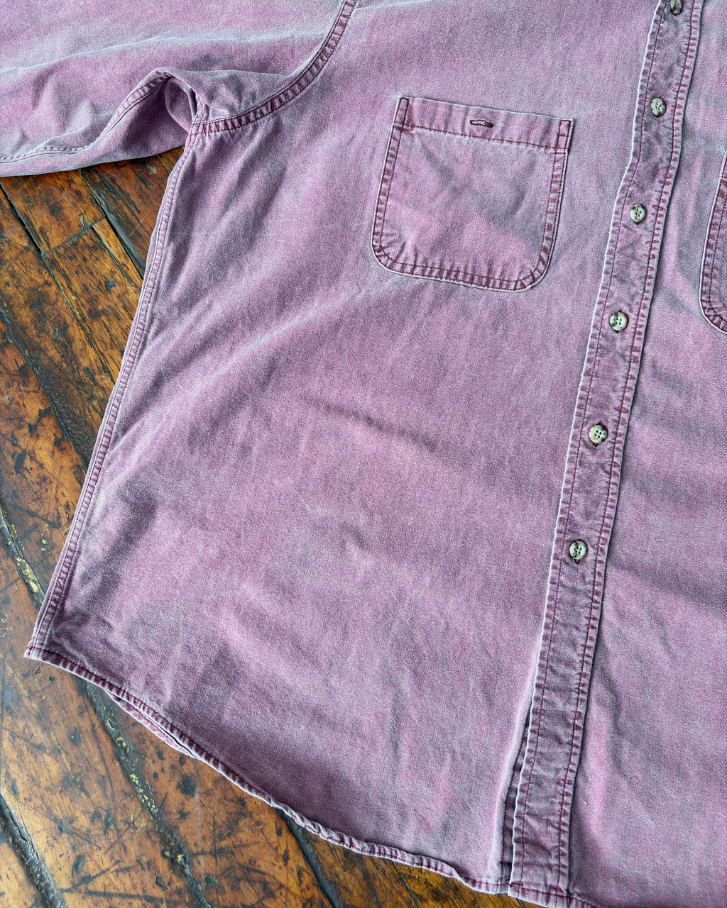 Vintage 90s Carhartt Tonal Embroidered Logo Heavyweight Workwear Button Up Size XL