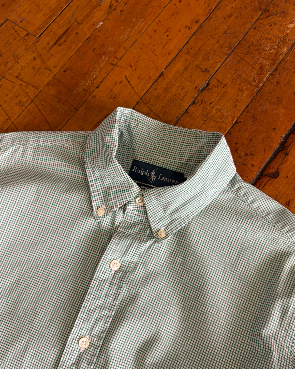 Vintage Polo Ralph Lauren Single Pocket Reworked Cropped Button Up Size 2XL