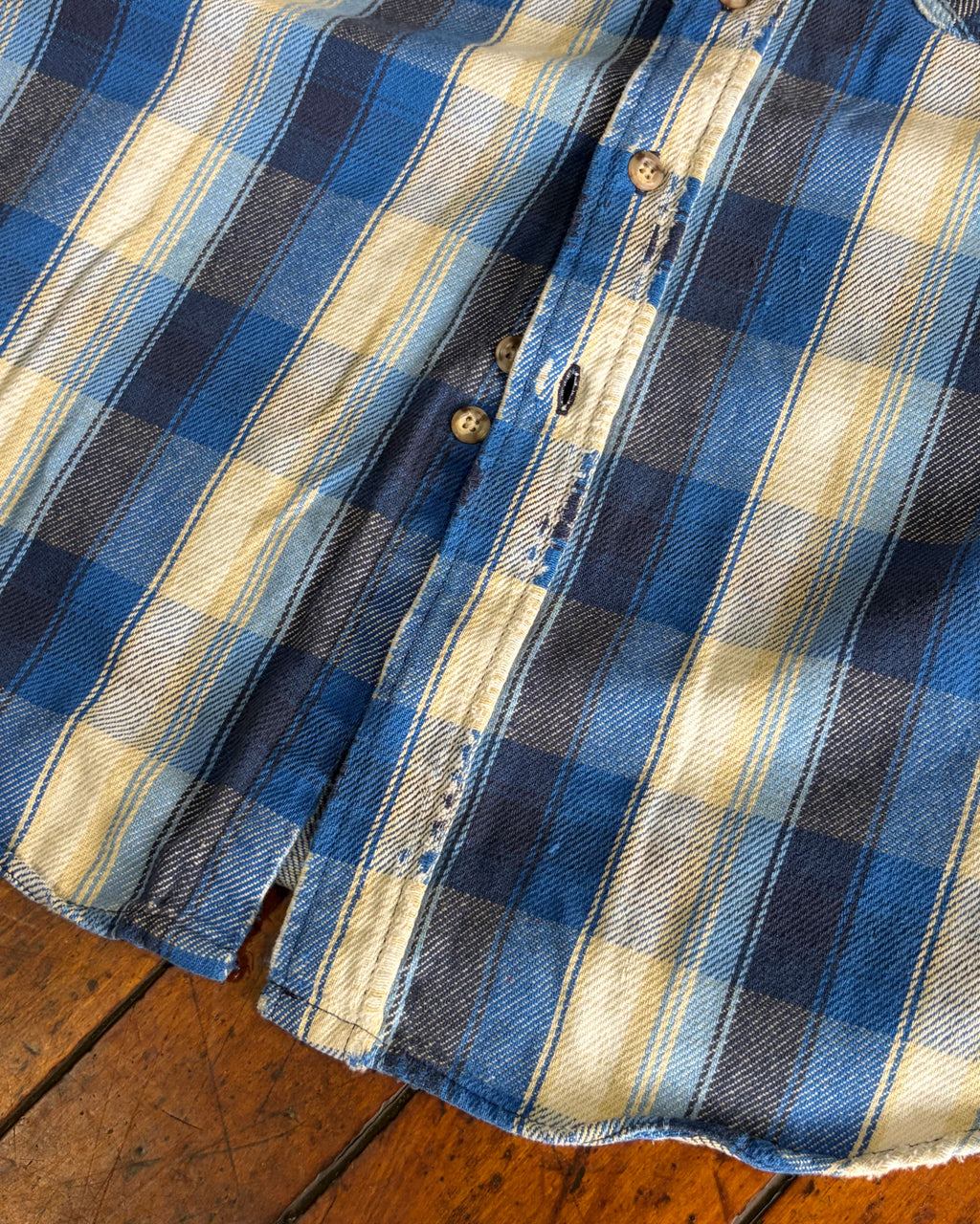 Vintage 90s Carhartt Plaid Print Heavyweight Workwear Long Sleeve Button Up Size Large