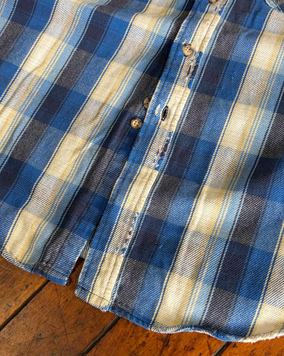 Vintage 90s Carhartt Plaid Print Heavyweight Workwear Long Sleeve Button Up Size Large