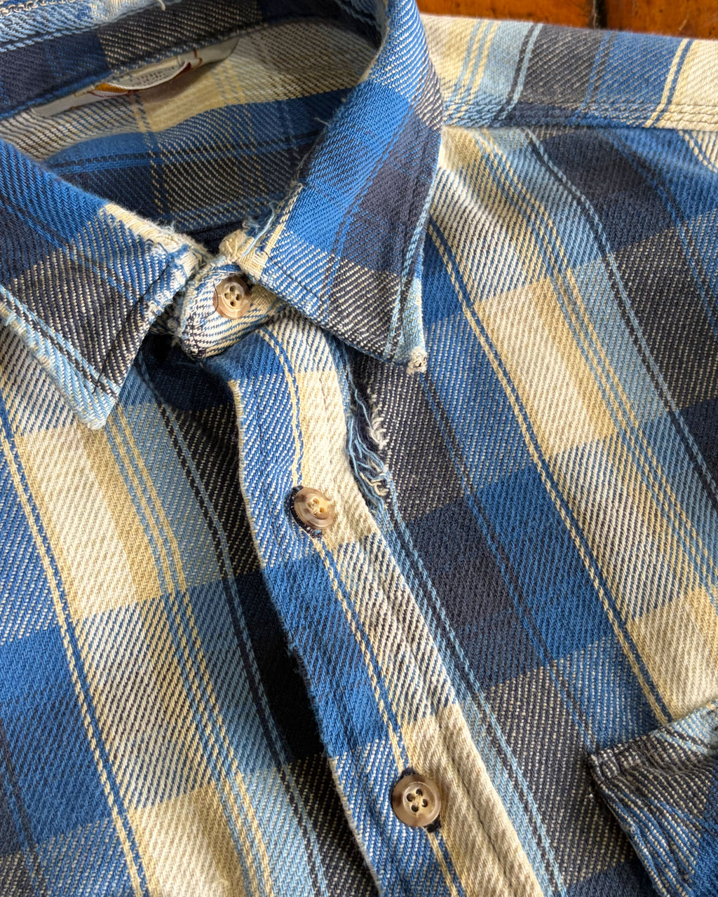 Vintage 90s Carhartt Plaid Print Heavyweight Workwear Long Sleeve Button Up Size Large