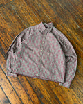 Vintage Gap Plaid Single Pocket Reworked Cropped Button Up Size Medium