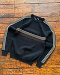 Vintage 80s/90s Gateway Earthtone Striped Pullover Ribbed Knit Sweater Size Medium