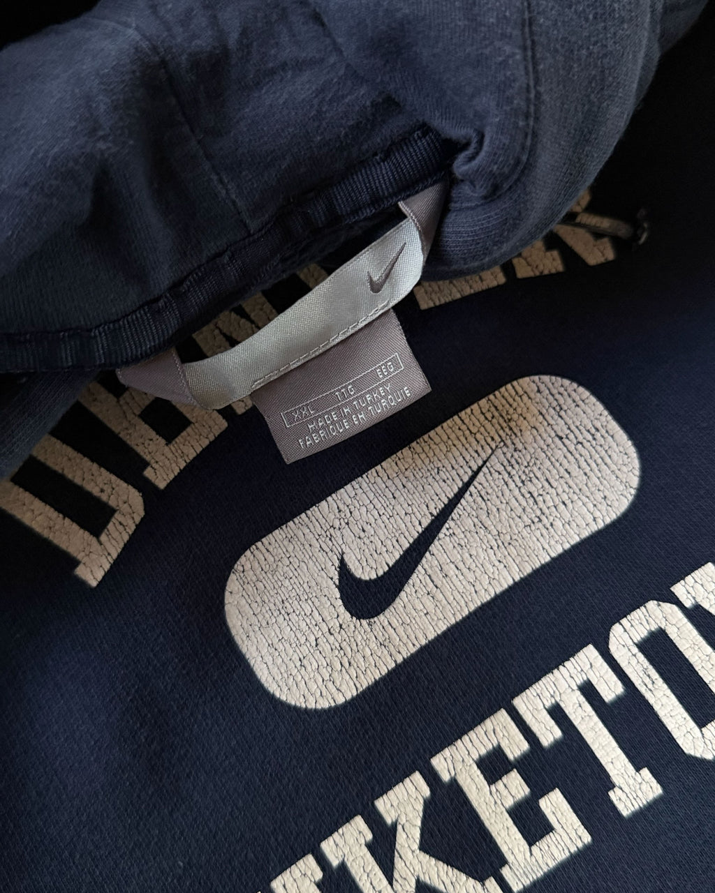 Vintage 2000s Nike Denver Niketown Swoosh Graphic Hooded Sweatshirt Size 2XL