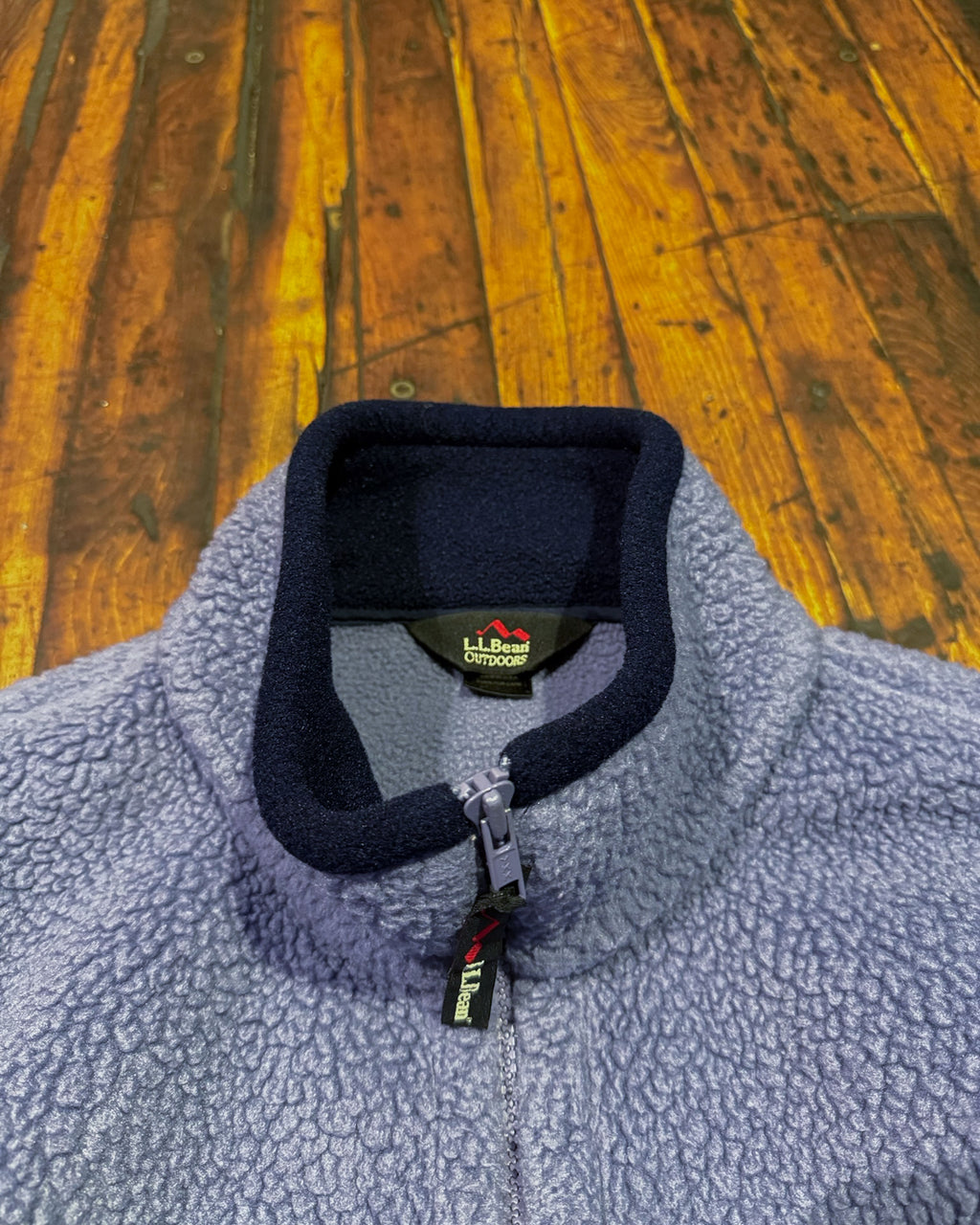 Vintage 90s L.L. Bean Outdoors Deep Pile Full Zip Fleece Sweatshirt Size Medium