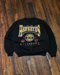 Vintage 1991 Iowa Hawkeyes NCAA Rose Bowl Football Sweatshirt Size Large
