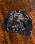 Vintage 1992 Harley Davidson Bald Eagle Motorcycle All Over Print Sweatshirt Size XL