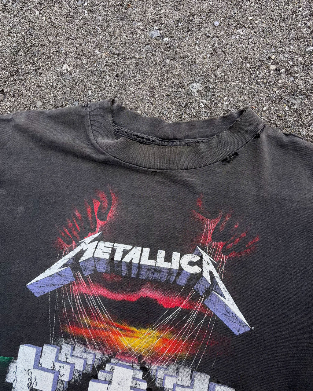Vintage 1994 Metallica Master Of Puppets Rock Music Distressed Band T-Shirt Size Large