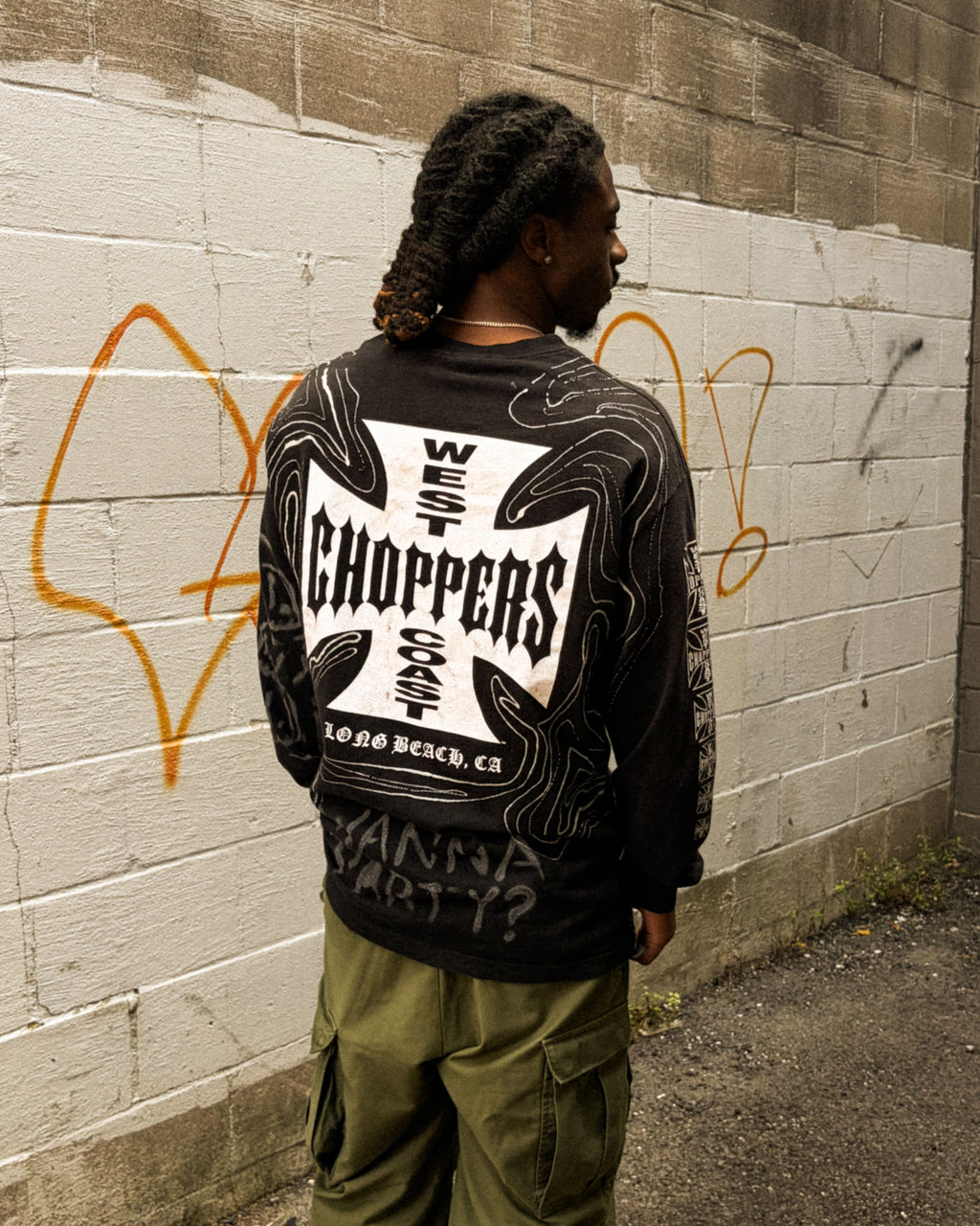 DropSpot x Dope Chief West Coast Choppers Classic Logo Long Sleeve T-Shirt 0001 Size XL
