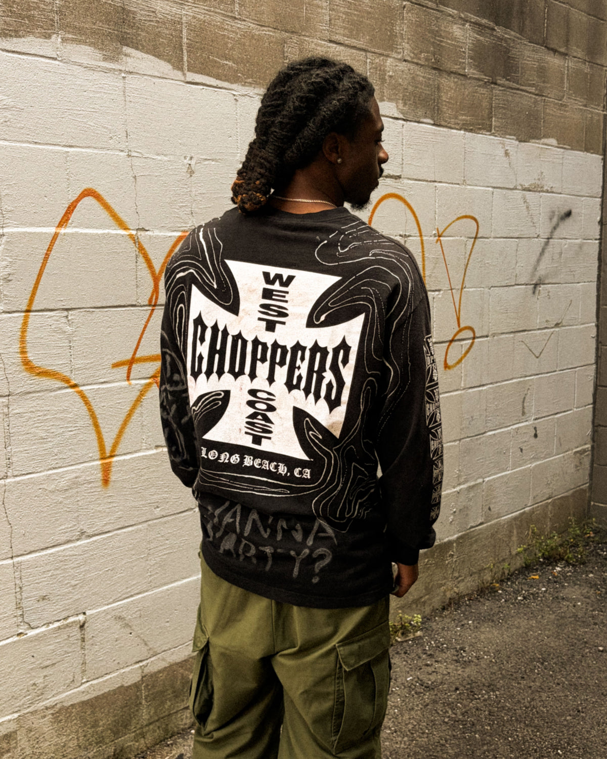 DropSpot x Dope Chief West Coast Choppers Classic Logo Long Sleeve T-Shirt 0001 Size XL