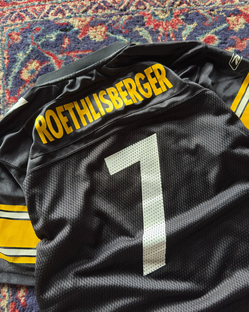 Vintage Youth Ben Roethlisberger #7 Pittsburgh Steelers NFL Reebok Football Jersey Size L 14-16