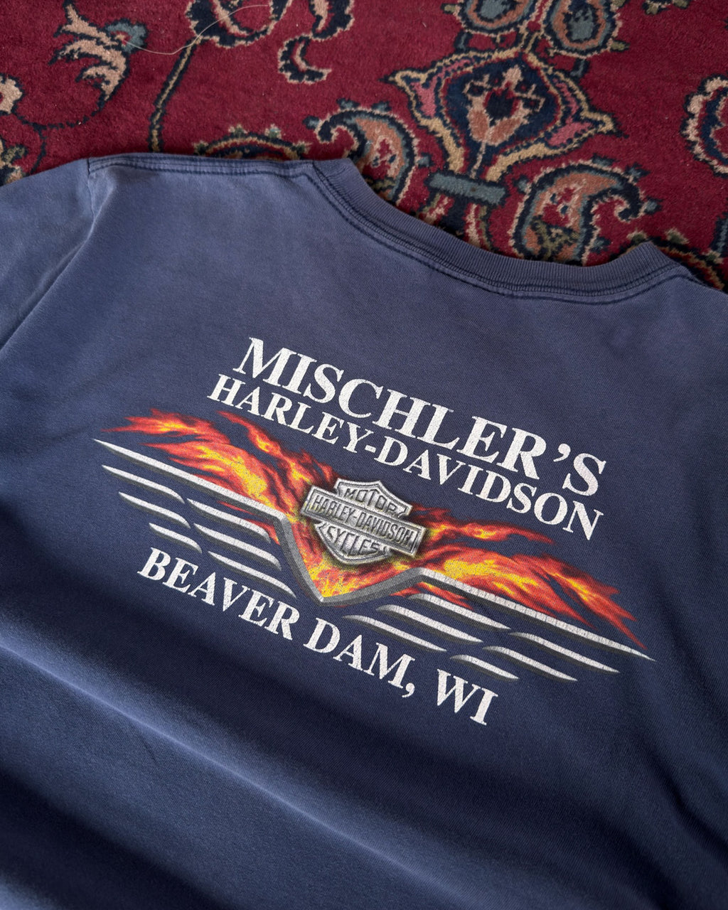 Vintage Harley Davidson Ride With Pride Bald Eagle Graphic T-Shirt Size Large