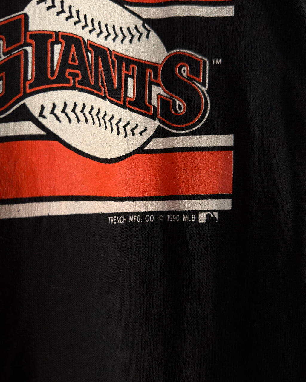 Vintage 1990 San Francisco Giants MLB Spellout Graphic Baseball T-Shirt Size Large