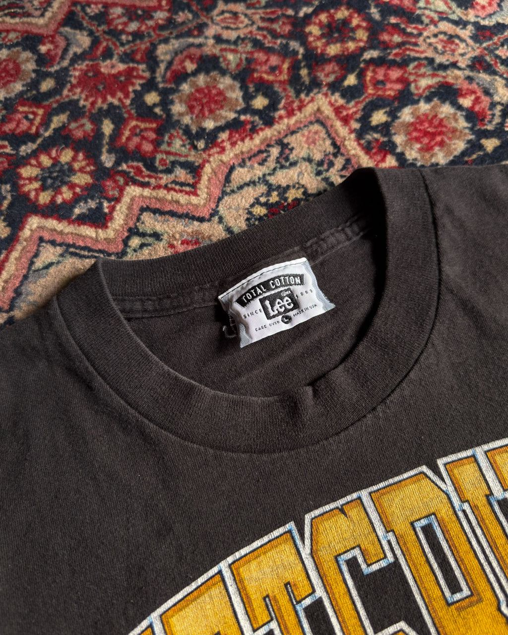 Vintage 90s Pittsburgh Penguins NHL The Puck Stops Here Goalie Graphic T-Shirt Size Large