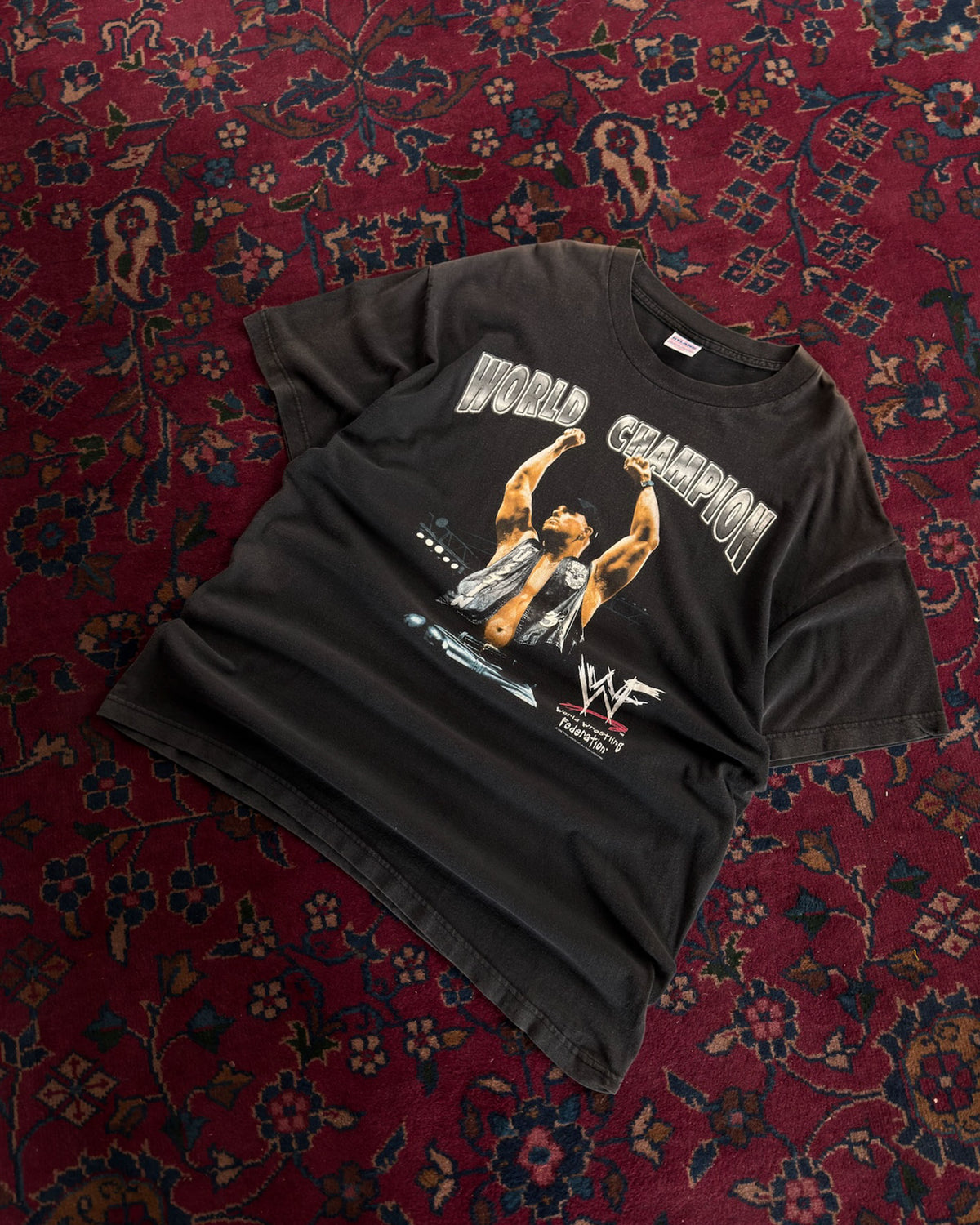 Vintage 1998 WWF Stone Cold Steve Austin World Champion Wrestling T-Shirt Size XL