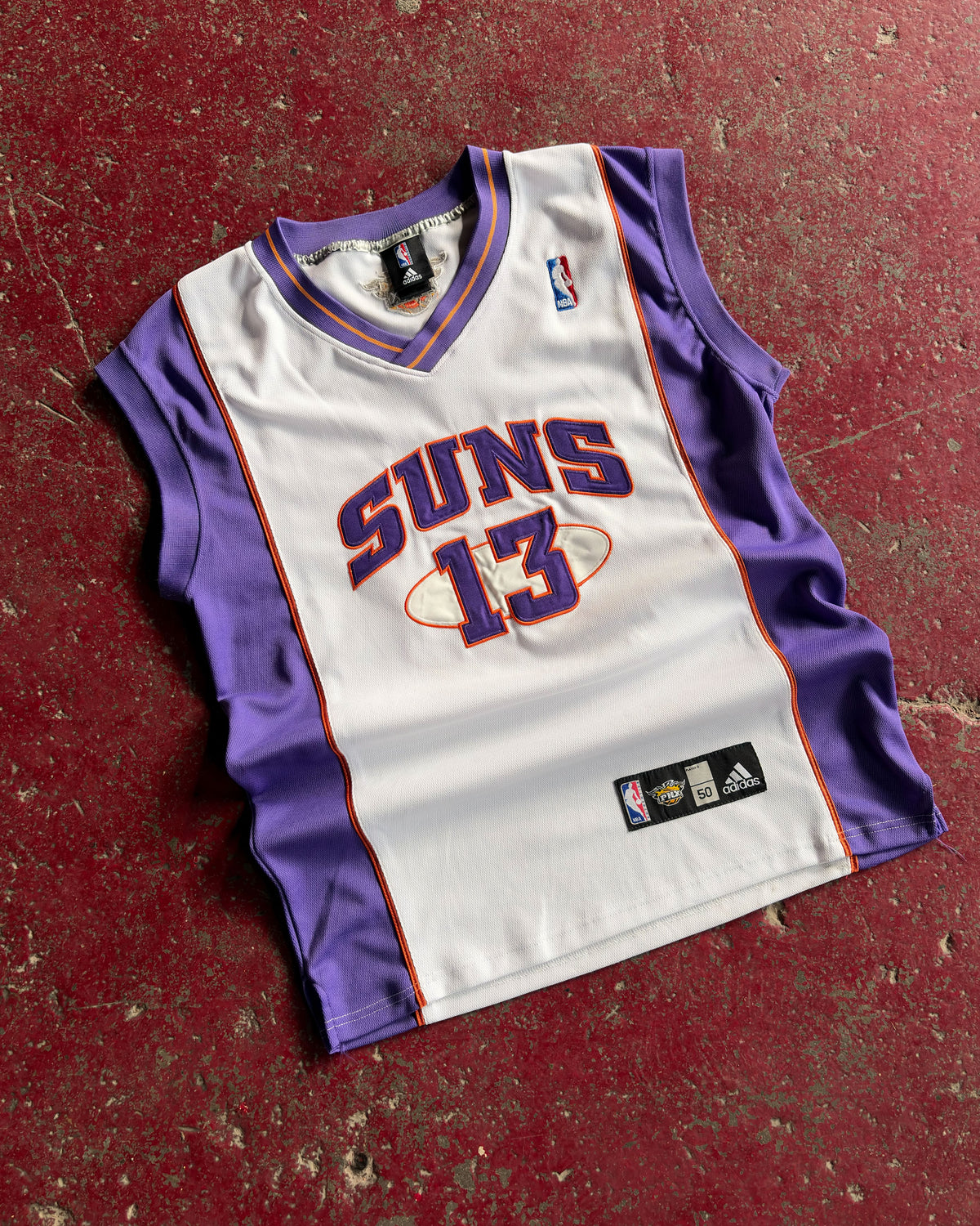 Vintage Steve Nash #13 Phoenix Suns NBA Adidas Basketball Jersey Size Large