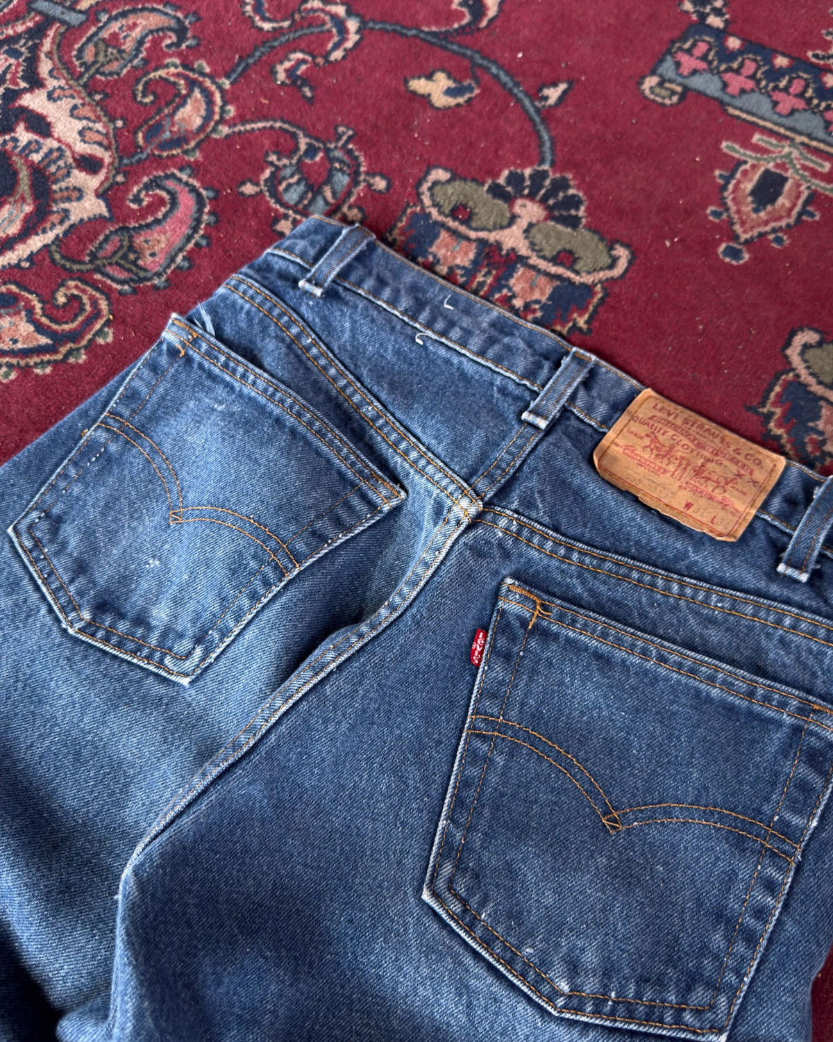 Vintage 90s Levis XX Red Tab Dark Wash Denim Pants Size 31 X 34