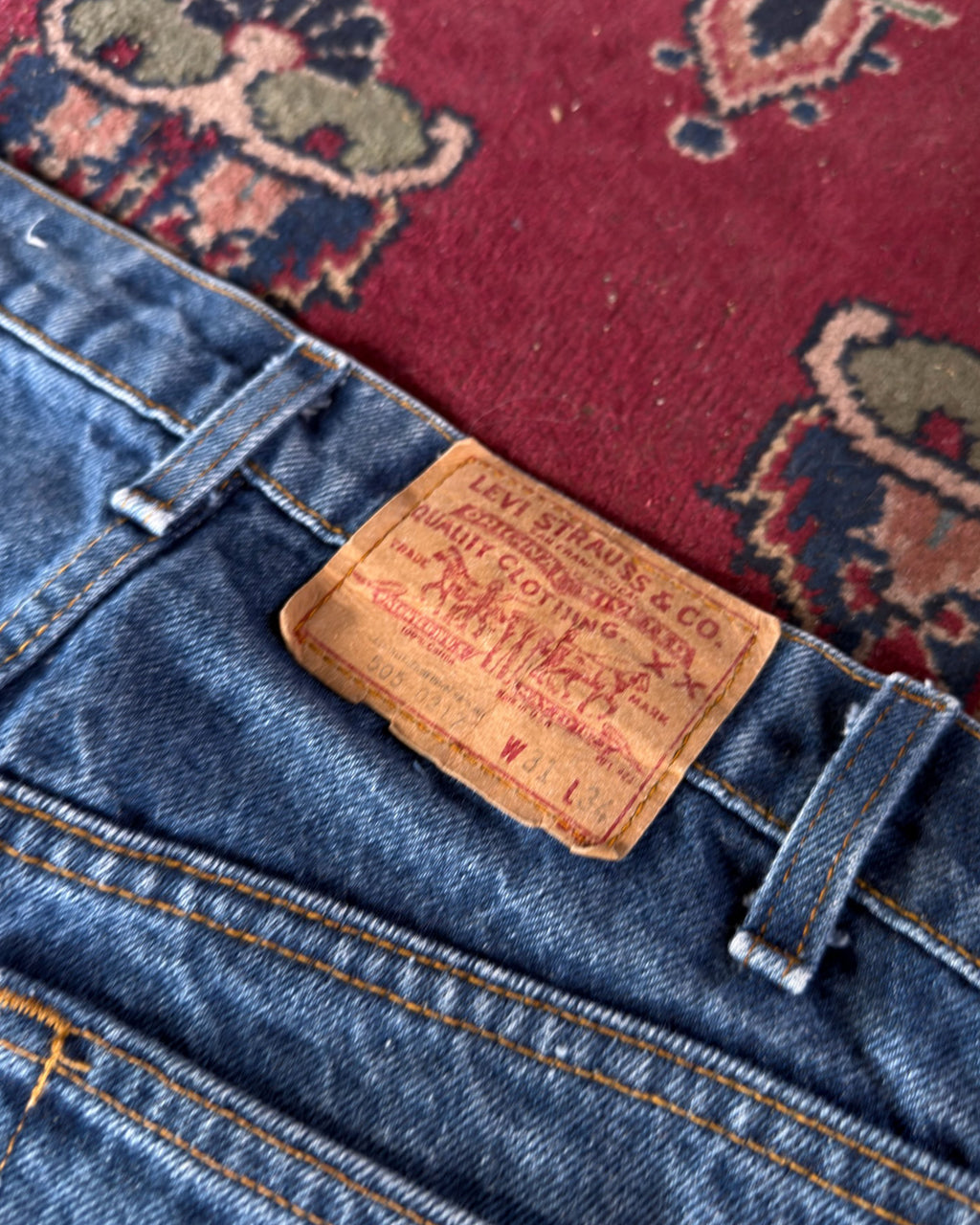 Vintage 90s Levis XX Red Tab Dark Wash Denim Pants Size 31 X 34