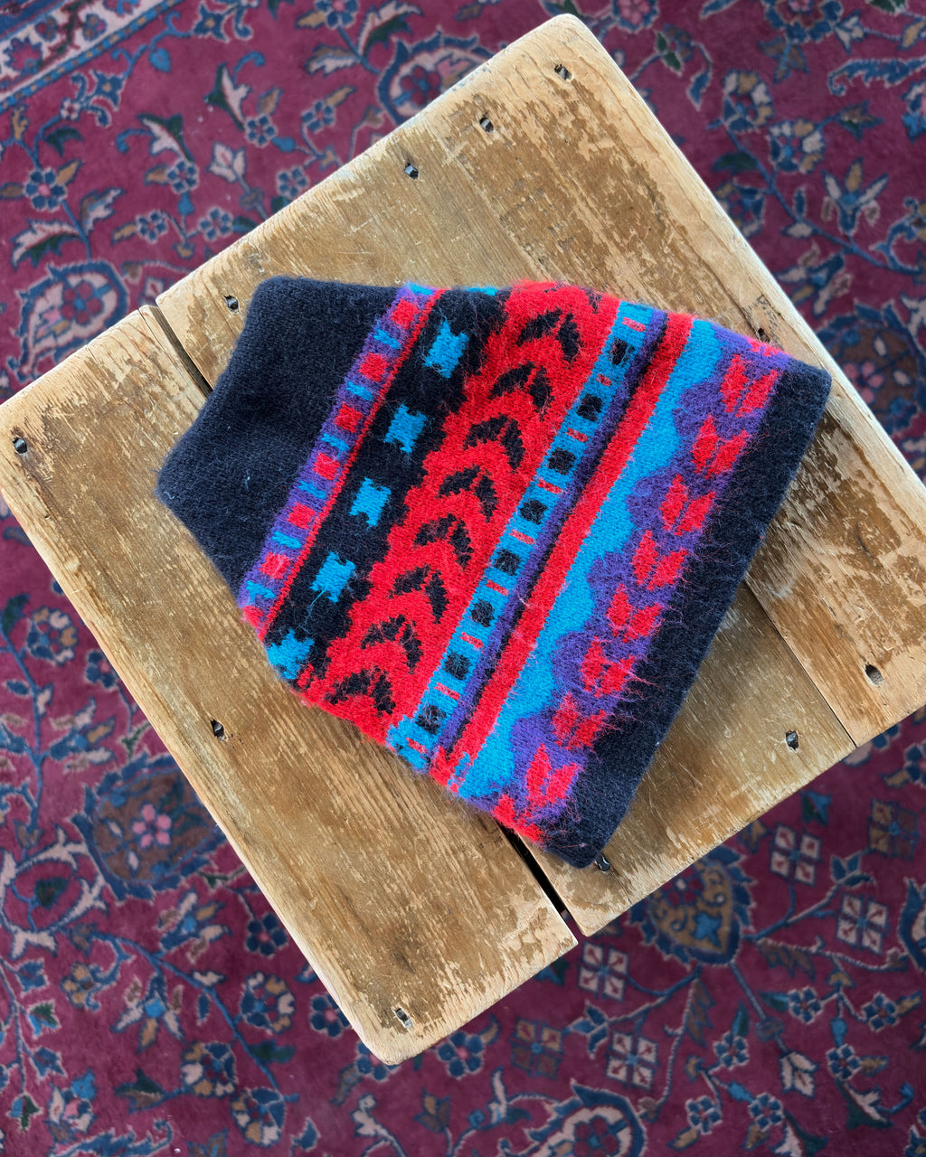 Vintage Aztec Pattern Beanie Hat OSFA