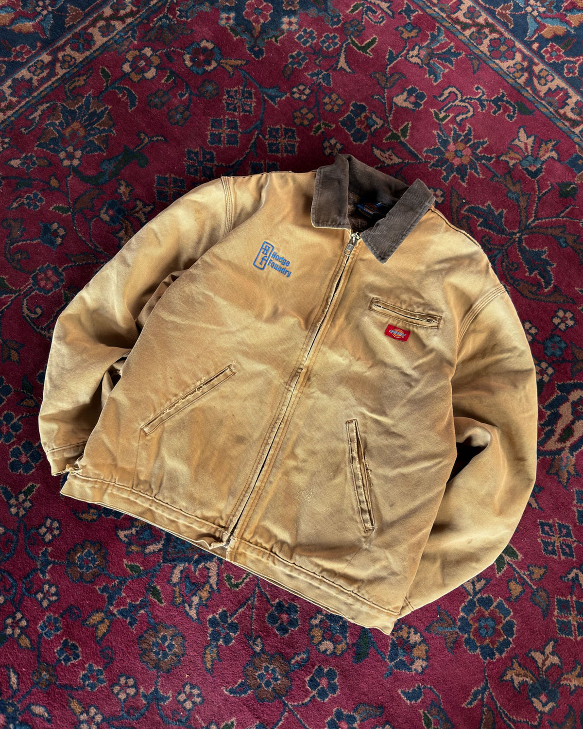 Vintage 90s Dickies Canvas Workwear Detroit Style Work Jacket Size XL