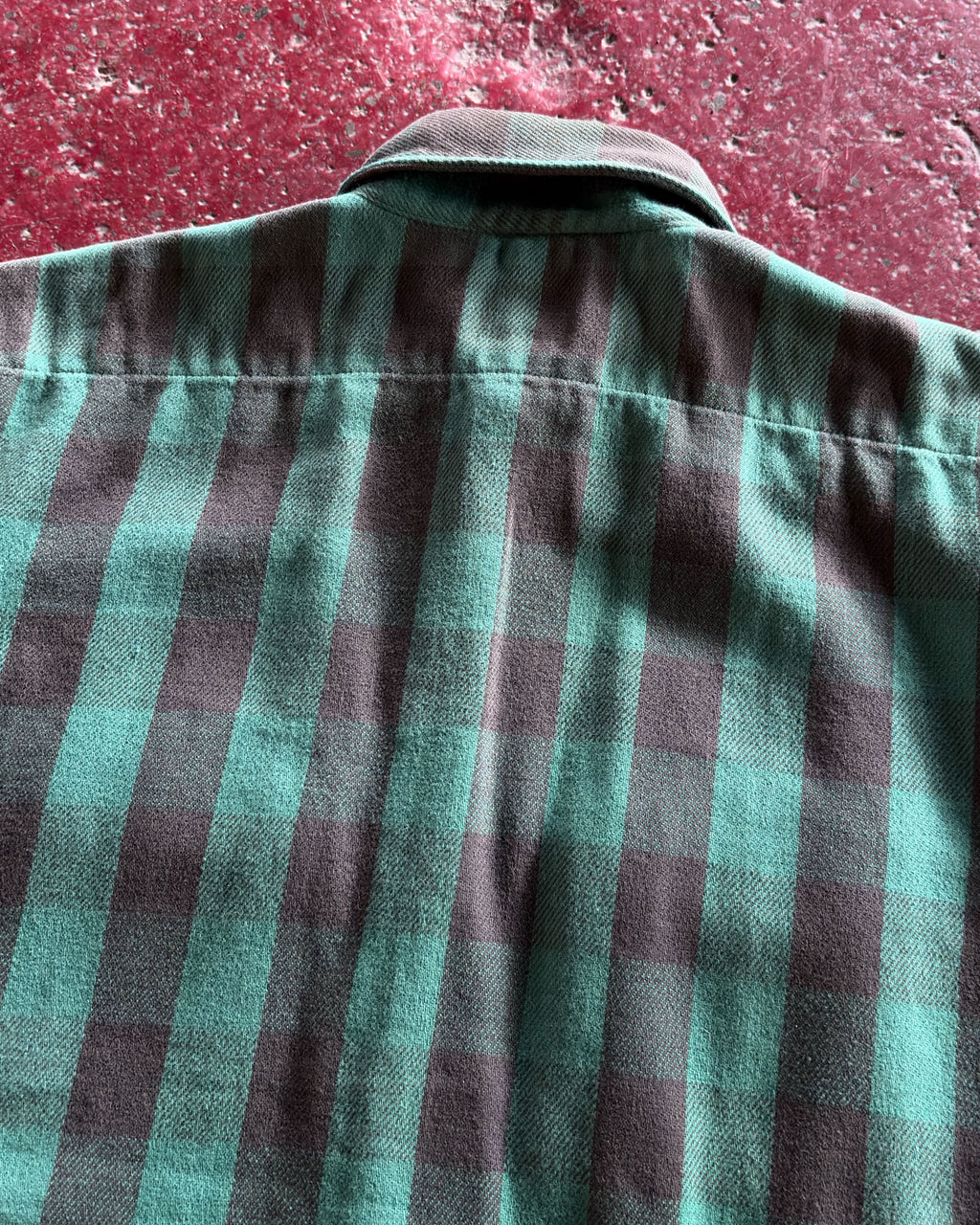 Vintage 80s Five Brothers Heavyweight Plaid Long Sleeve Button Up Size Large