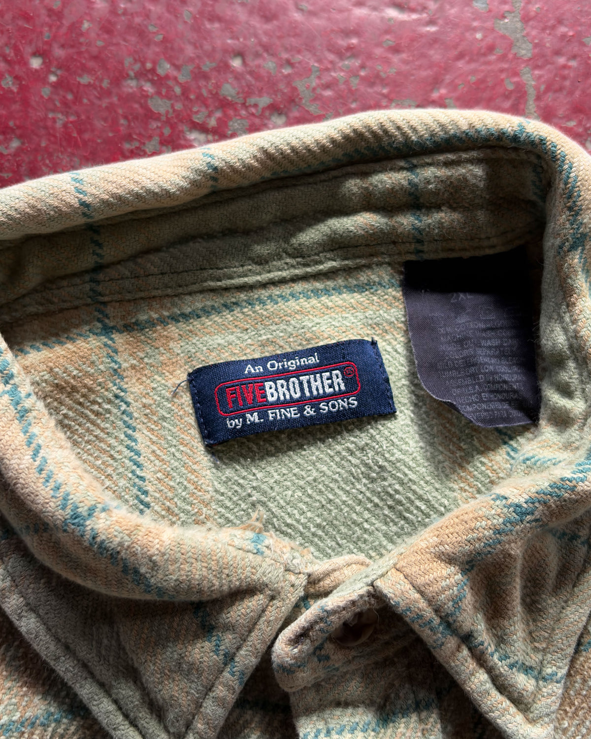 Vintage 90s Five Brothers Heavyweight Plaid Long Sleeve Button Up Size 2XL