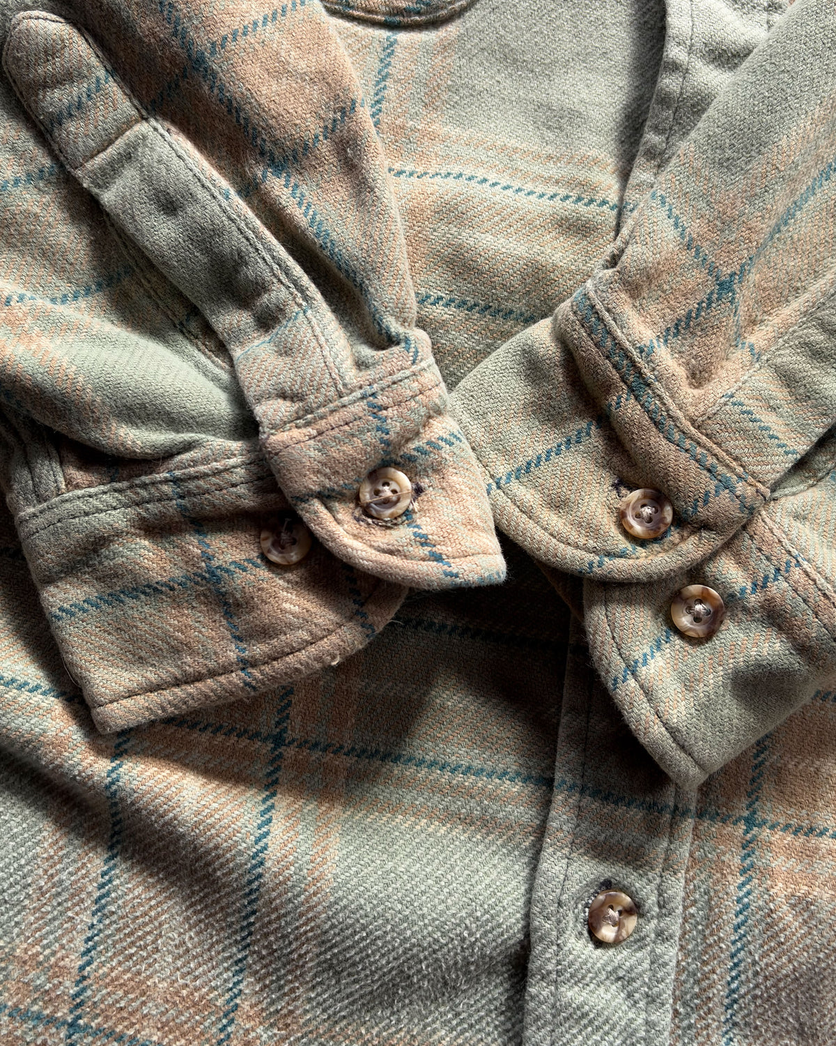 Vintage 90s Five Brothers Heavyweight Plaid Long Sleeve Button Up Size 2XL