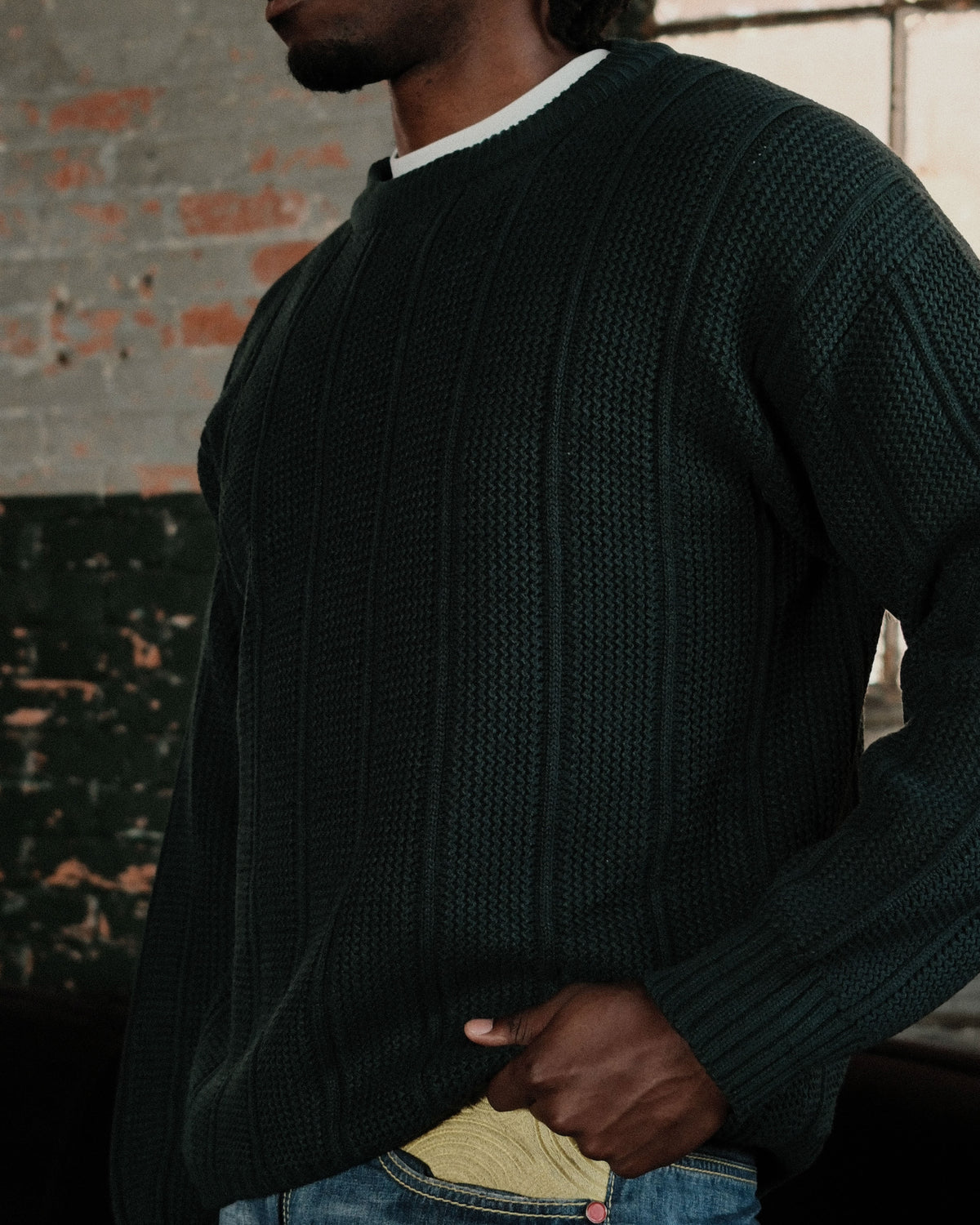 Vintage 90s Don Douglass Cable Knit Style Pullover Knit Sweater Size Large