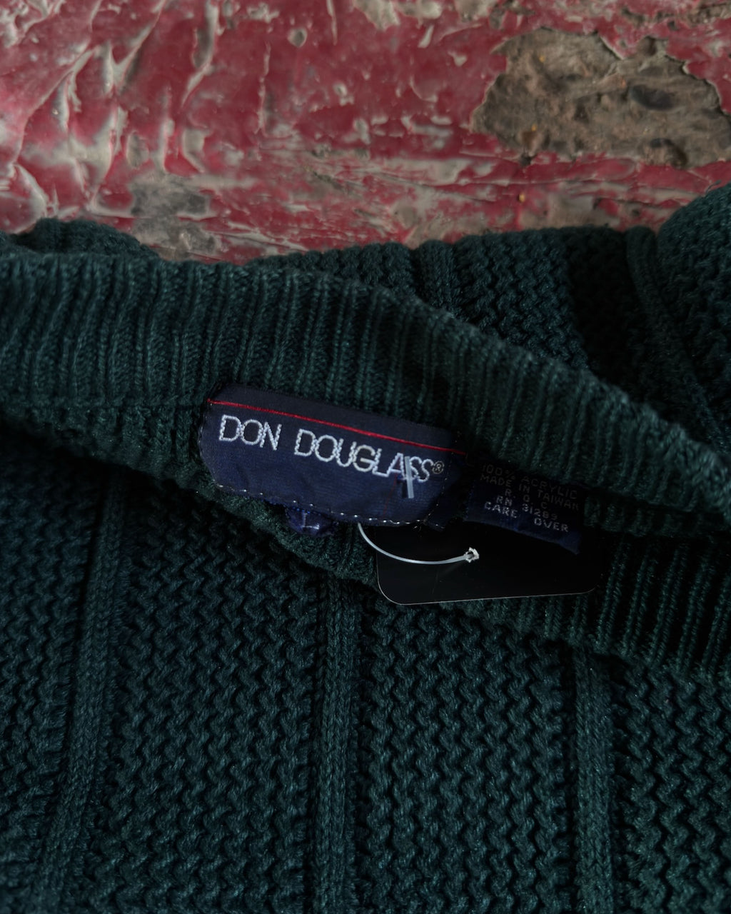 Vintage 90s Don Douglass Cable Knit Style Pullover Knit Sweater Size Large