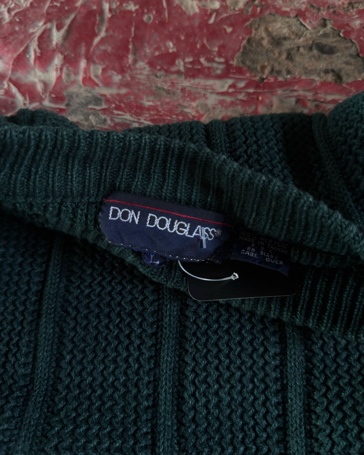 Vintage 90s Don Douglass Cable Knit Style Pullover Knit Sweater Size Large