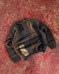 Vintage Haggar Clothing Co Abstract Striped Pullover Knit Sweater Size XL