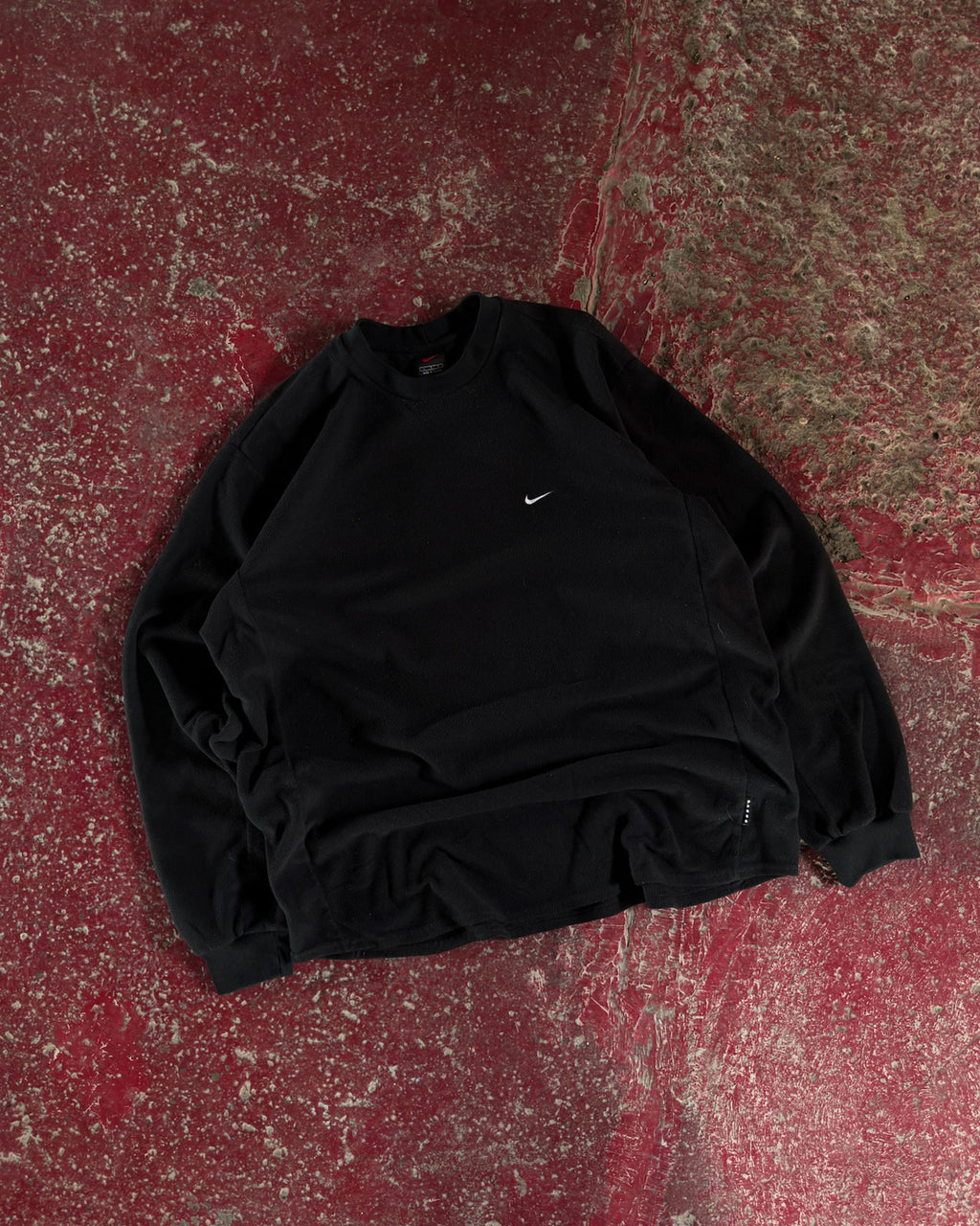 Vintage 2000s Nike Embroidered Mini Swoosh Fleece Baselayer Sweatshirt Size Large