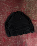 Vintage 2000s Nike Embroidered Mini Swoosh Fleece Baselayer Sweatshirt Size Large