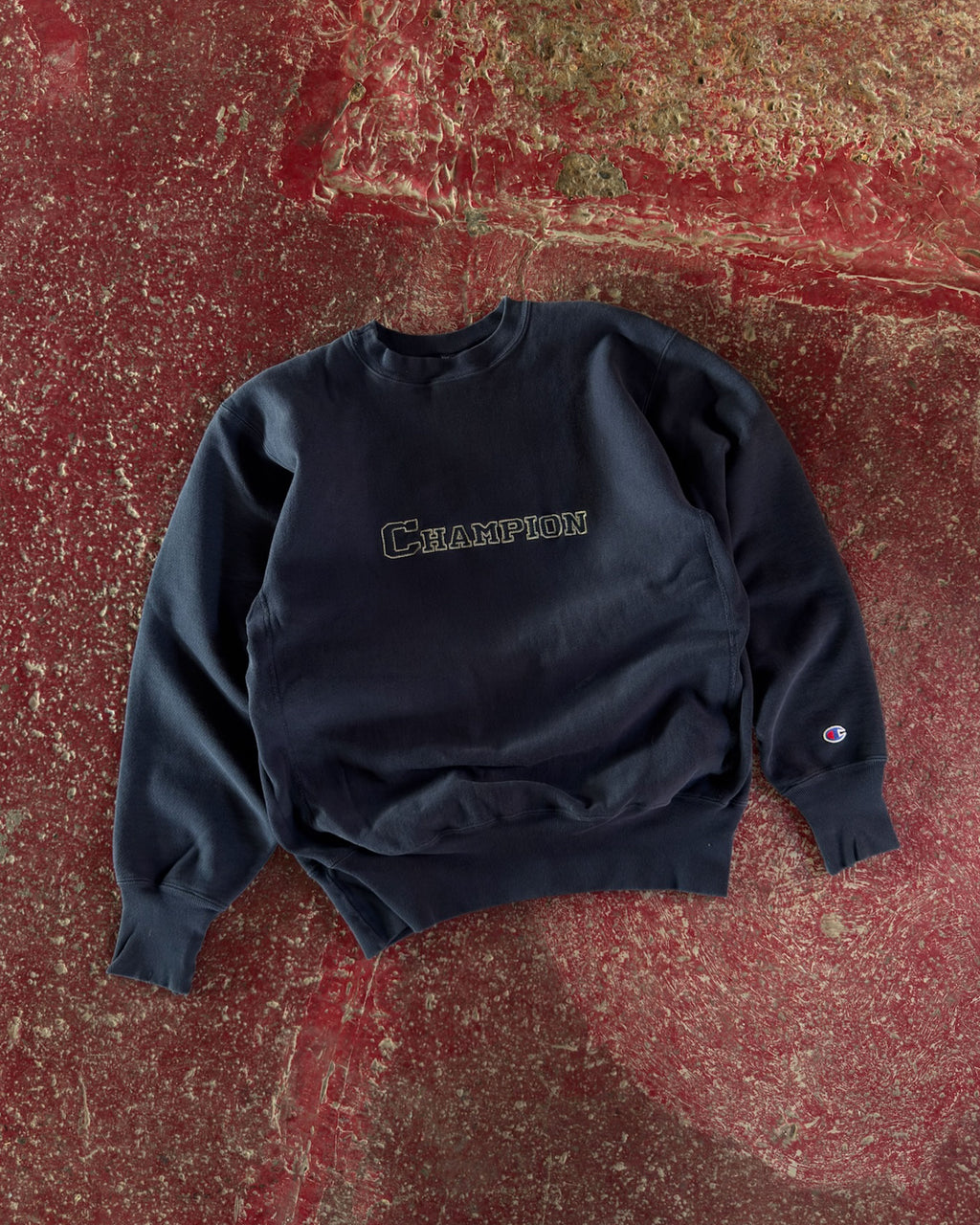 Vintage 90s Champion Embroidered Reverse Weave Spellout Sweatshirt Size XL