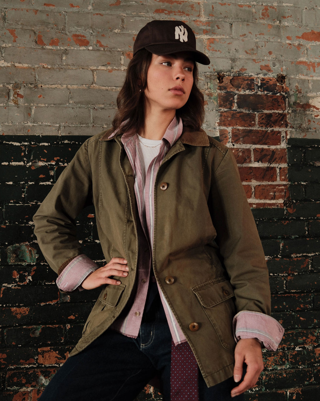 L.L. Bean Plaid Lined Canvas Hunting Chore Coat Jacket Size Small