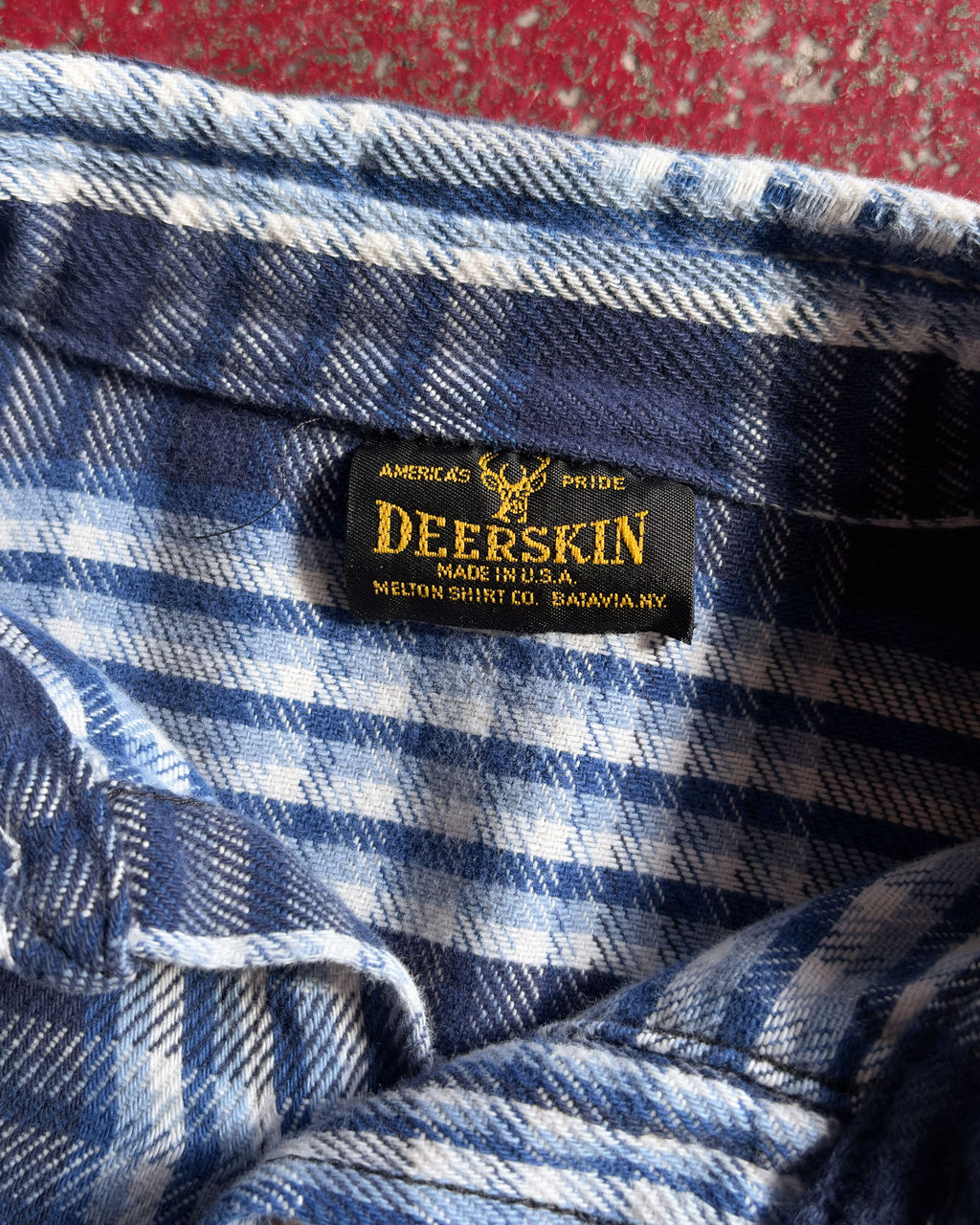 Vintage 80s Deerskin Plaid Double Pocket Long Sleeve Button Up Size XL