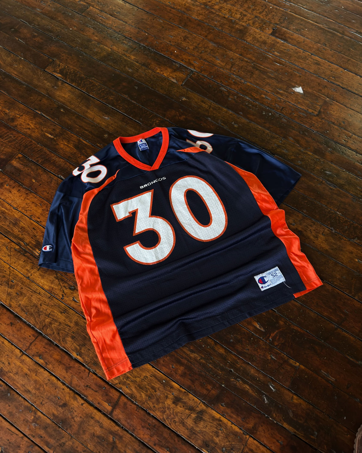 Vintage 90s Terrell Davis #30 Denver Broncos NFL Champion Football Jersey Size 2XL
