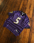 Joe Flacco #5 Baltimore Ravens NFL Reebok Football Jersey Size Large