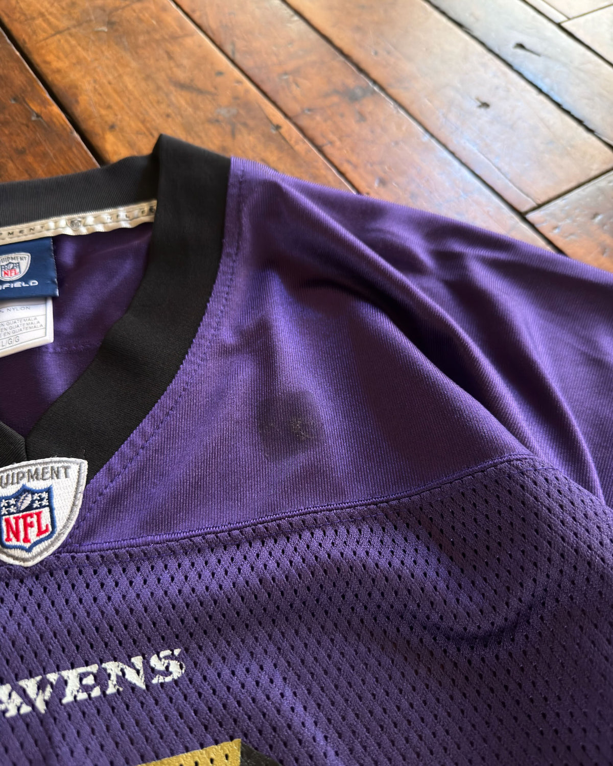 Joe Flacco #5 Baltimore Ravens NFL Reebok Football Jersey Size Large