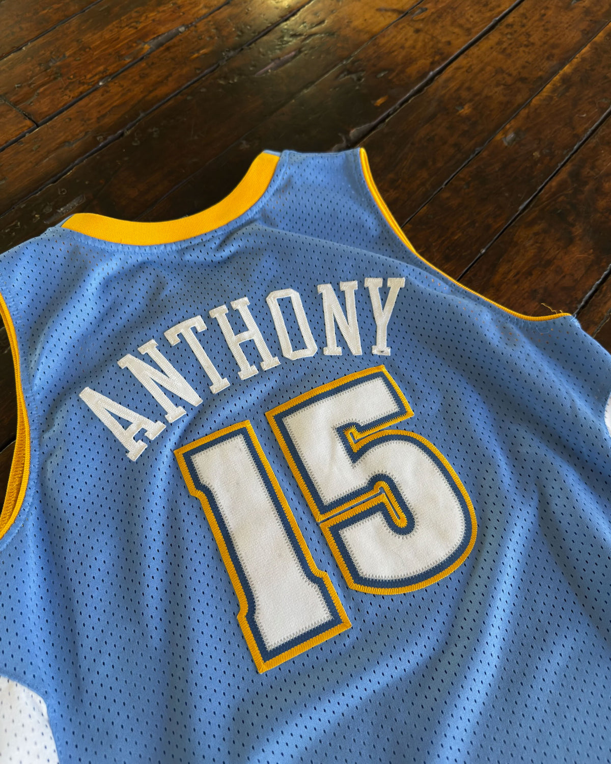 Vintage Youth Carmelo Anthony #15 Denver Nuggets NBA Nike Basketball Jersey Size Large