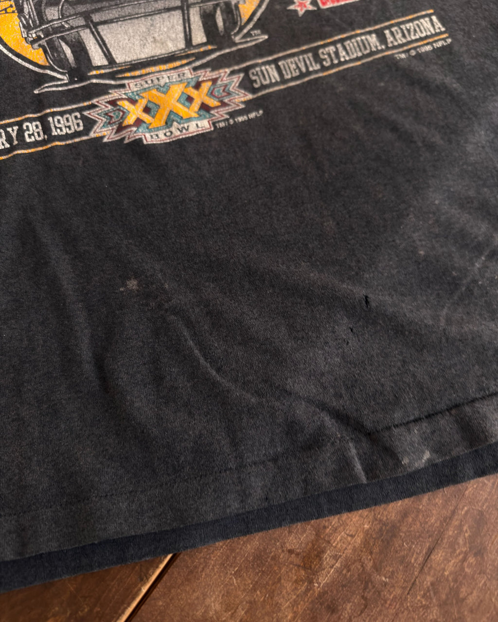 Vintage 1996 Pittsburgh Steelers NFL AFC Champions Helmet Graphic T-Shirt Size