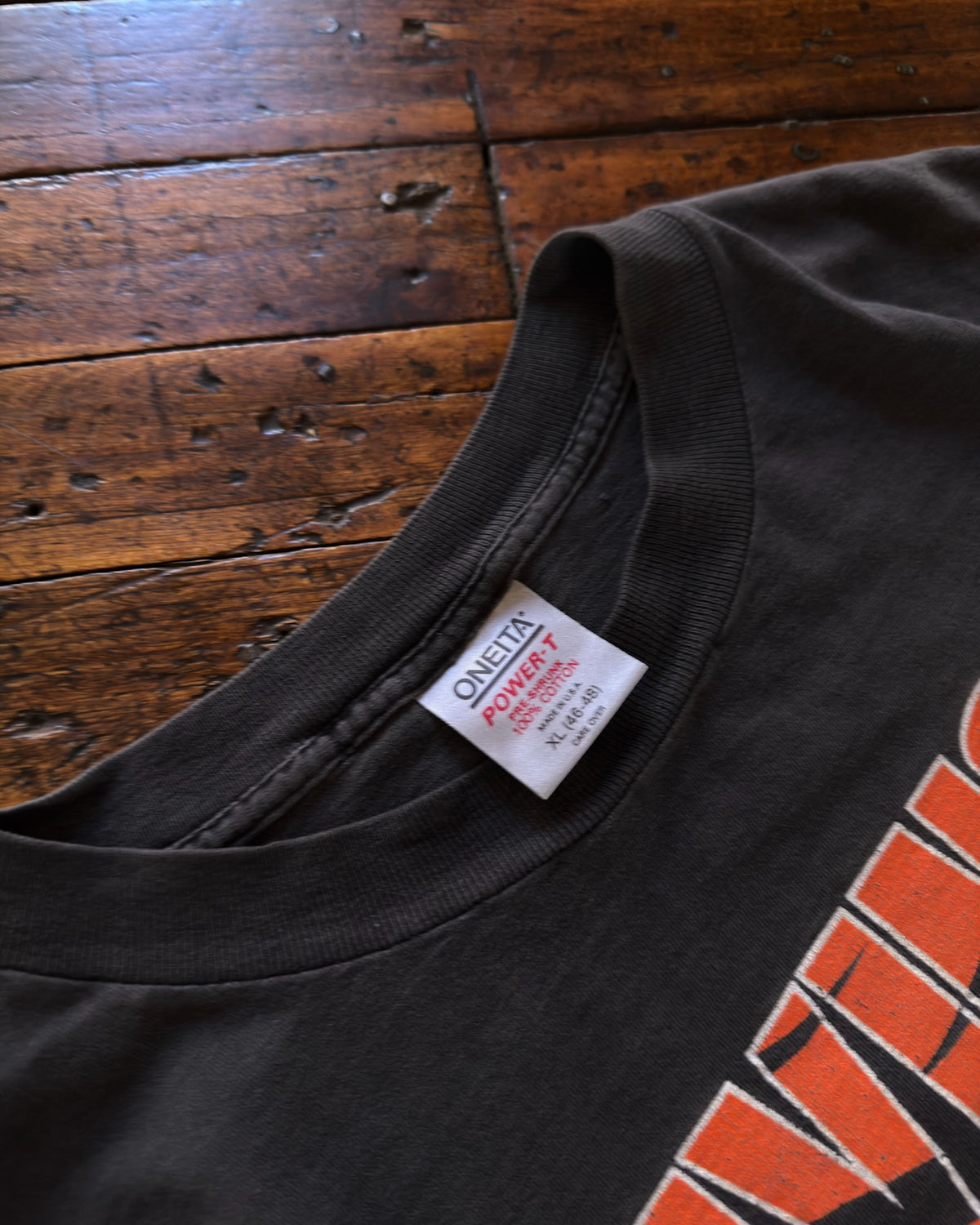 Vintage 90s Cincinnati Bengals NFL Flying Tigers Spellout Graphic T-Shirt Size XL