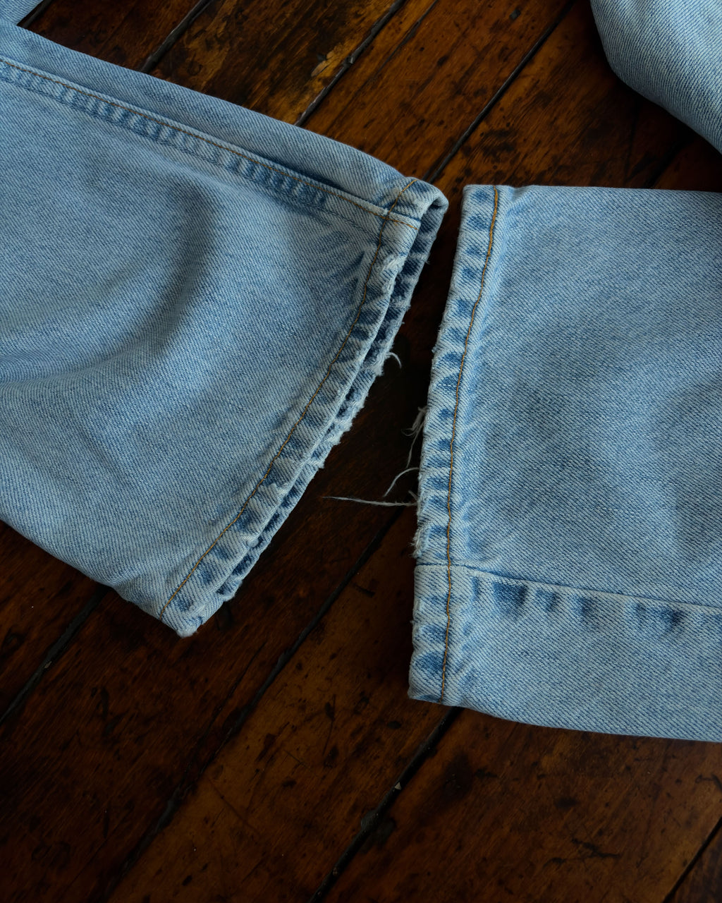 Vintage 90s Levis 505 Red Tab Regular Fit Straight Leg Light Wash Denim Pants Size 36